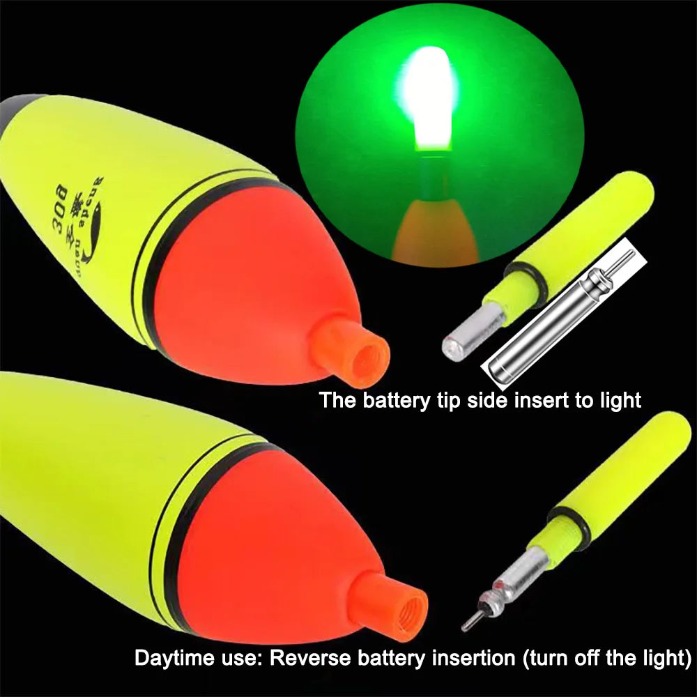Flotteur LED Rechargeable GOBAIT – Bouée Électronique Pêche Nuit USB CR425 Haute Visibilité