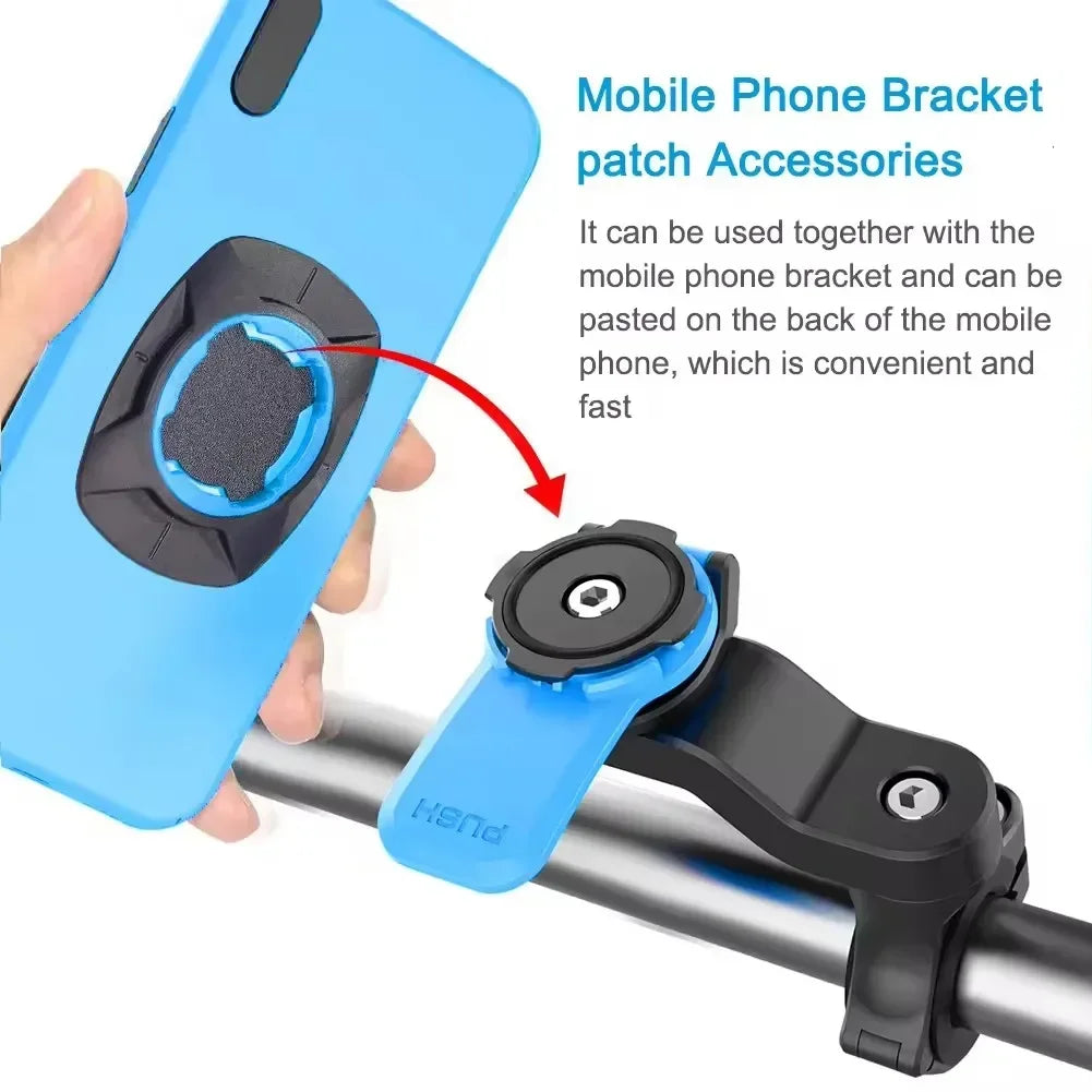 Patch Adhésif Support Téléphone Universel – Fixation Moto Vélo Rotative Antidérapante