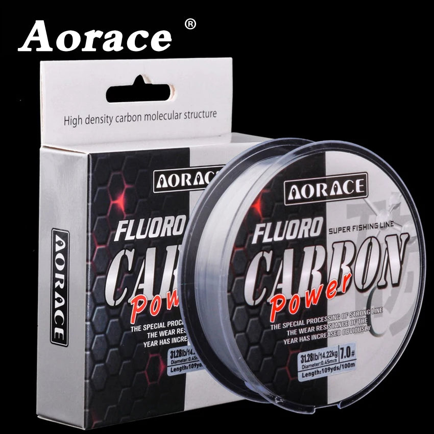 Fil Fluorocarbone Pêche 100M – Ligne Invisible Haute Résistance 1-15kg Mer & Eau Douce