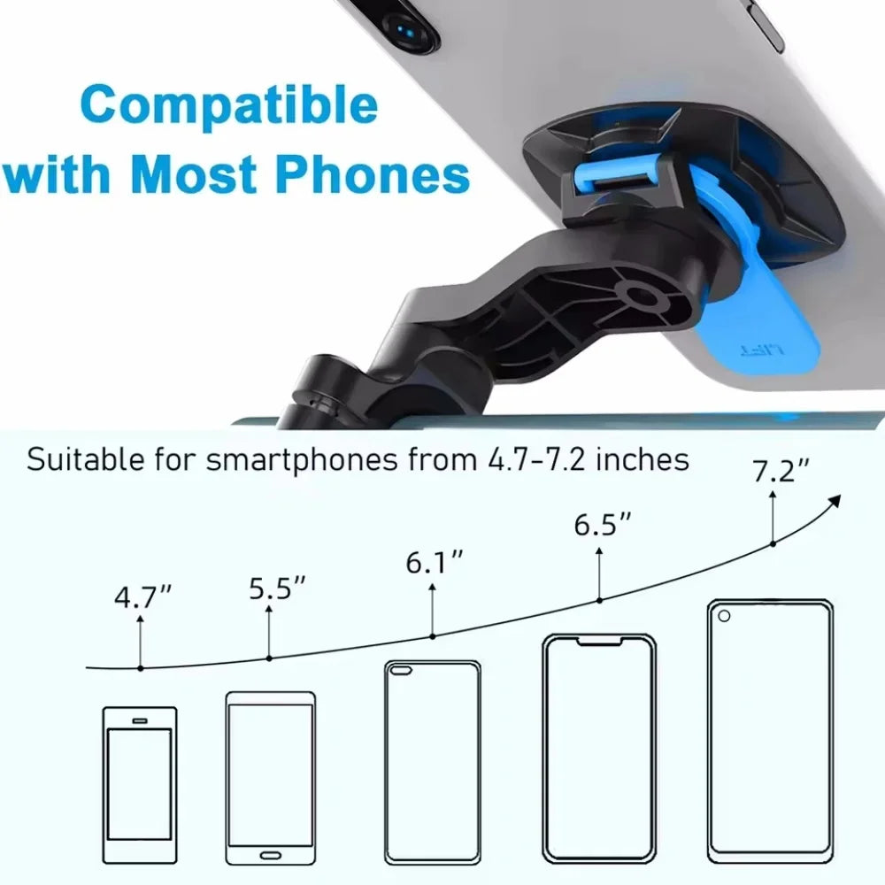 Support Téléphone Moto 360° Anti‑Vibration – Fixation Guidon Ultra Stable Haute Sécurité